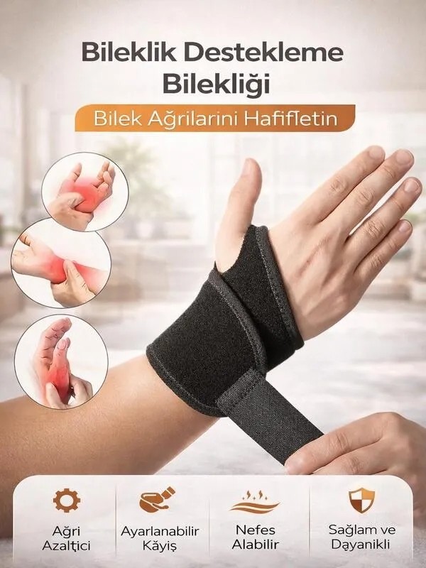Ankaflex Exp El Bilek Ateli Medikal Ortopedik Spor Bandı Statik Splinti Bilekliği Incinme Burkulma Aparatı