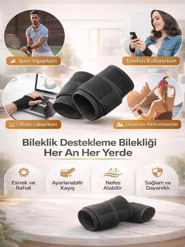 Ankaflex Exp El Bilek Ateli Medikal Ortopedik Spor Bandı Statik Splinti Bilekliği Incinme Burkulma Aparatı görsel 2