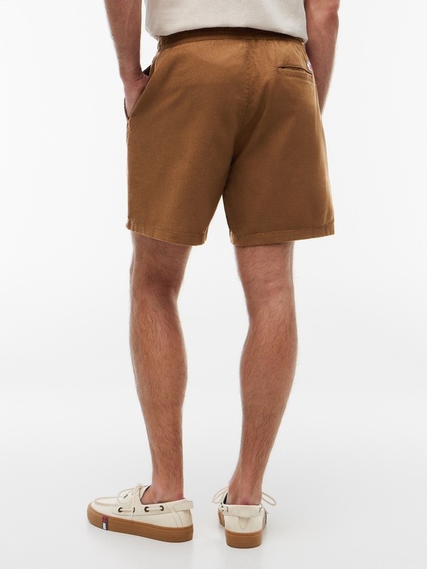 Tommy Hilfiger Tjm Lınen Blend Pull-On Short Erkek Kahverengi Şort - DM0DM22825 görsel 4