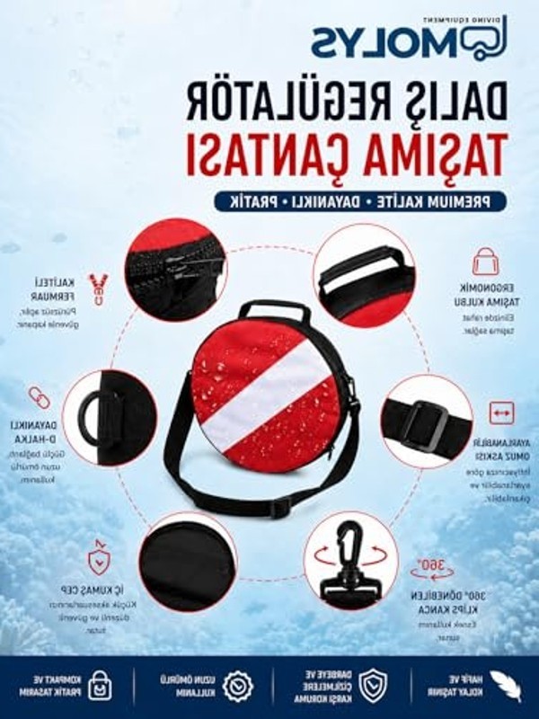 Aesco Dalış Regülatörü Çantası, Koruyucu ve Pratik Tasarım