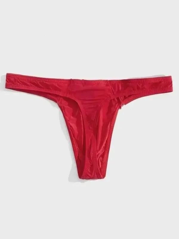 Beruflic Erkek Kırmızı Tanga Iç Çamaşırı Under Moda görsel 2