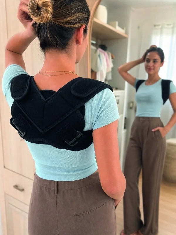 Akıllı Bayi Dik Duruş Aparatı Klavikula Köprücük Kemiği ve Omuz Destekleyici Bandaj Aby
