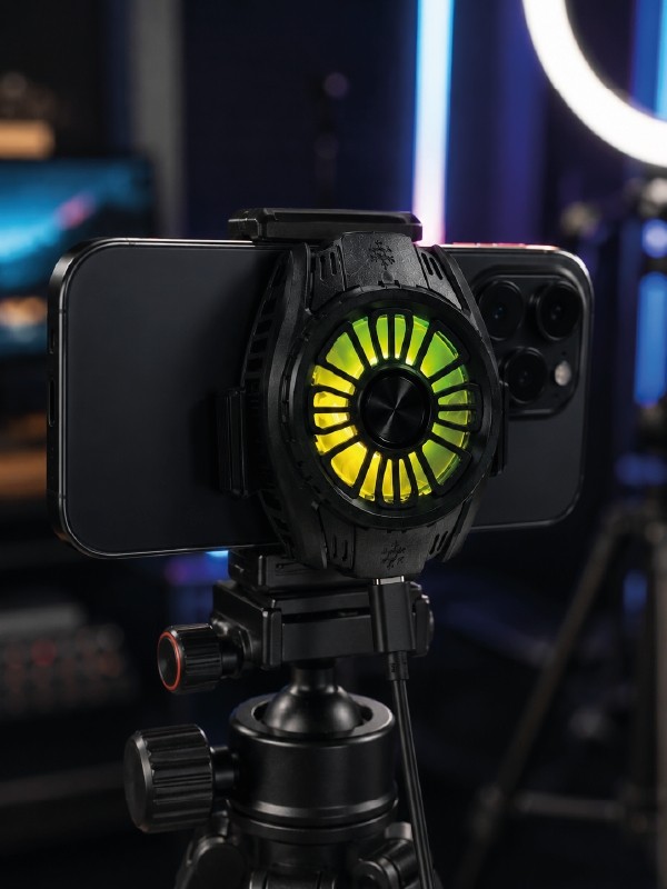 Esranın Dünyası Rgb Fan Aydınlatmalı Sessiz Çalışan Telefon Soğutucu - Lisinya görsel 3
