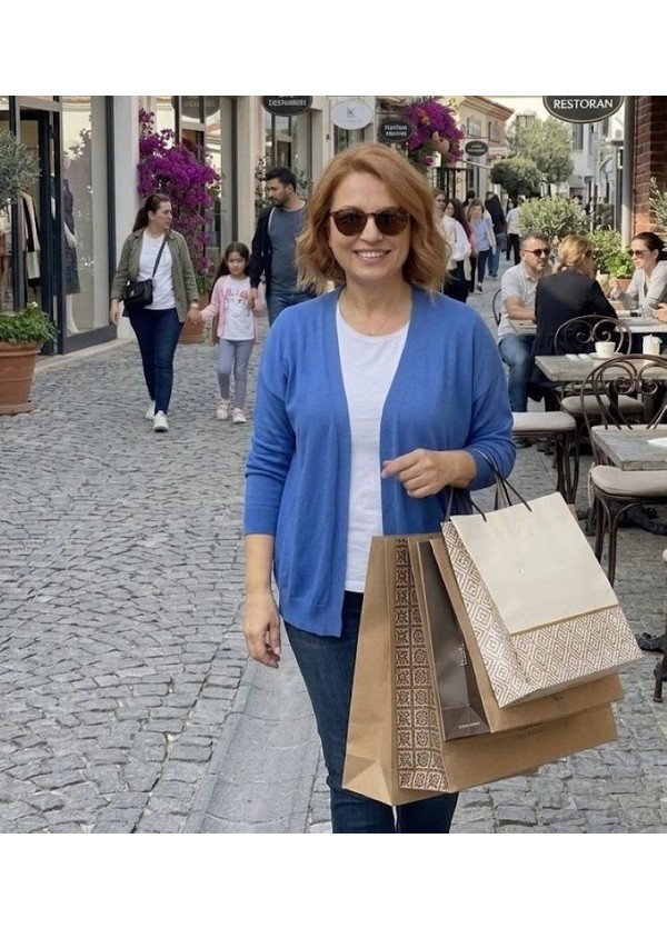 Urumday Merserize Triko İnce Hırka görsel 6