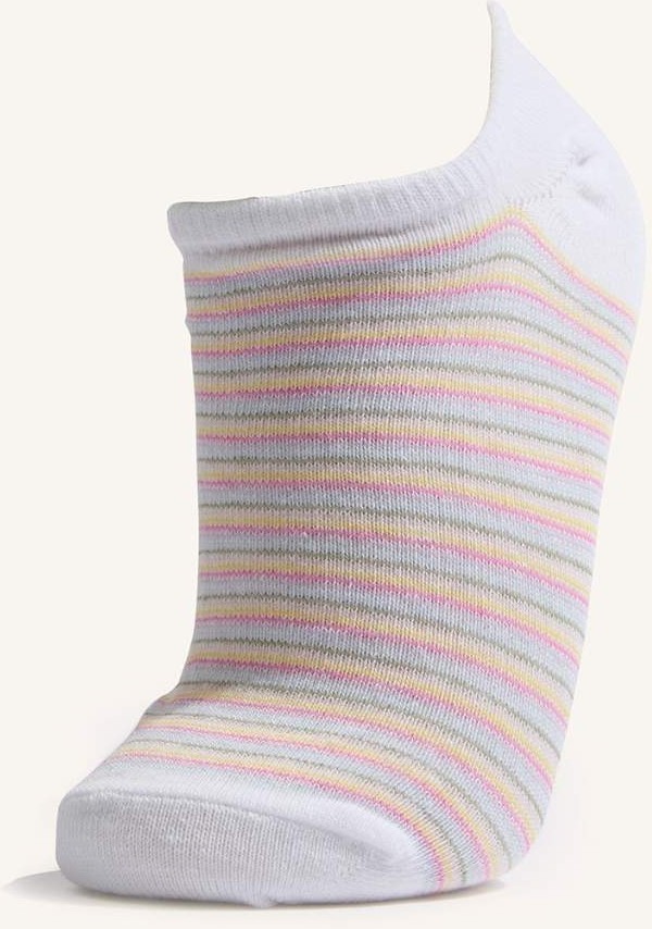 DeFacto Kadın Görünmez 5'li Pamuklu Sneaker Çorap I3475AXNS görsel 2