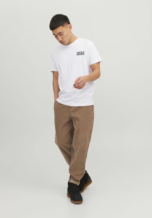 Jack & Jones Erkek Bisiklet Yaka Logolu Tisört - Corplogo görsel 8