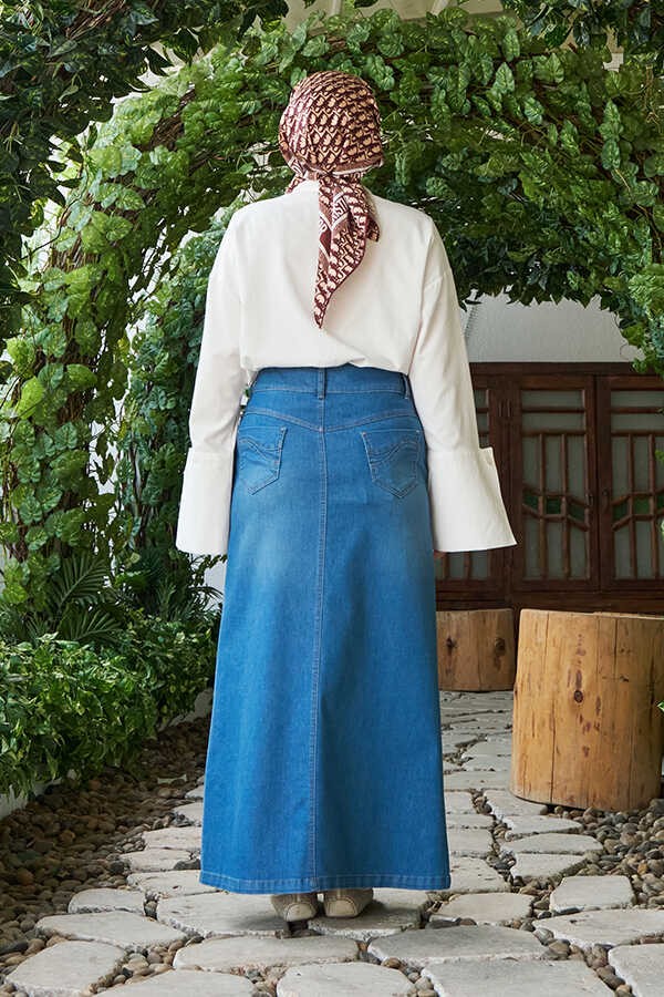 Neways 2058-DENIM Etek Mavi görsel 3