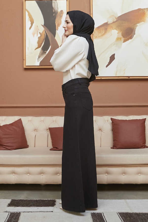Neways 1162-GABARDIN Pantolon Etek Siyah görsel 3