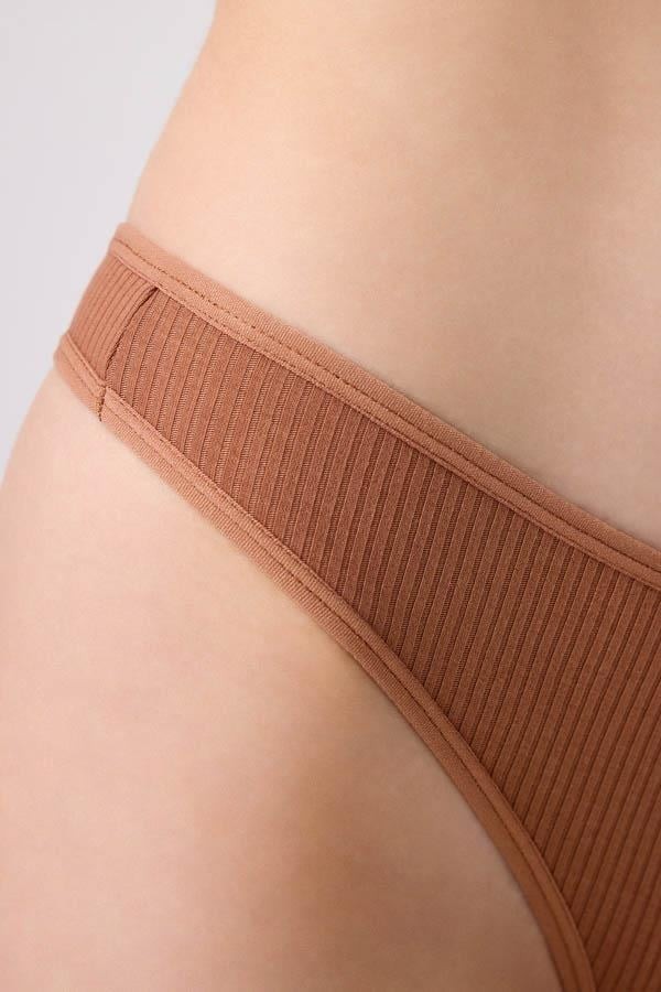 Cottonhill Kadın Fitilli Kaşkorse Tanga Külot 5'li Paket-2 görsel 5