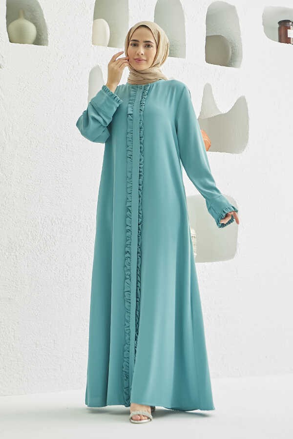 Neways 6607-FIRFIRLI Krep Ferace Mint Yeşili