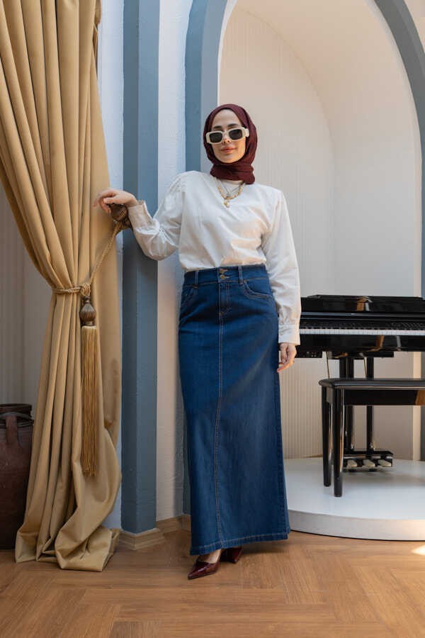 Neways 2058-DENIM Etek Koyu Mavi