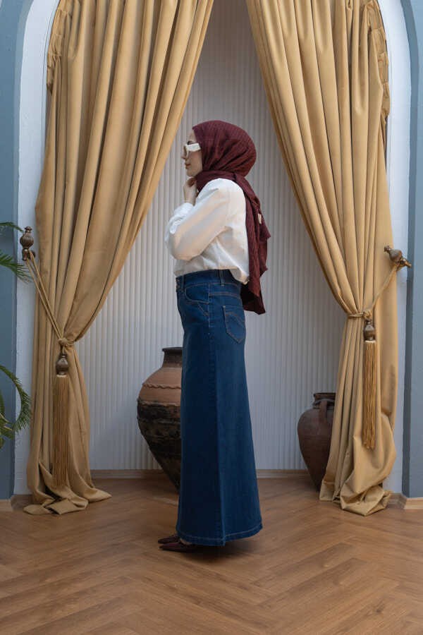 Neways 2058-DENIM Etek Koyu Mavi görsel 4