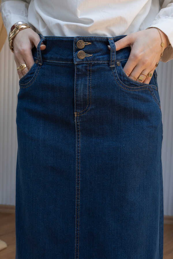Neways 2058-DENIM Etek Koyu Mavi görsel 5