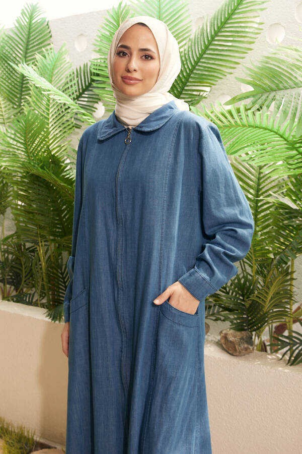 Neways 6463-BATTAL Denim Ferace Koyu Mavi görsel 3