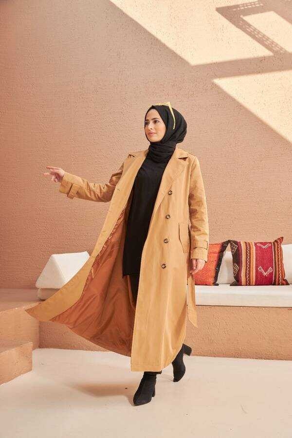 Neways 6572-TRENÇKOT Camel görsel 3