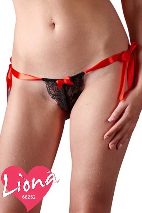 bebekokusu Bağcıklı Büyük Beden Tanga görsel 2