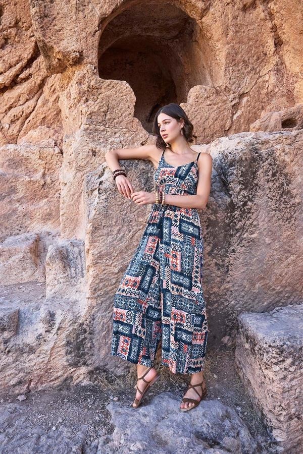 Aria's Closet Arias Closet Etnik Desenli Tulum görsel 2
