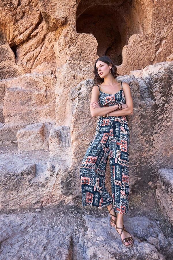 Aria's Closet Arias Closet Etnik Desenli Tulum görsel 4