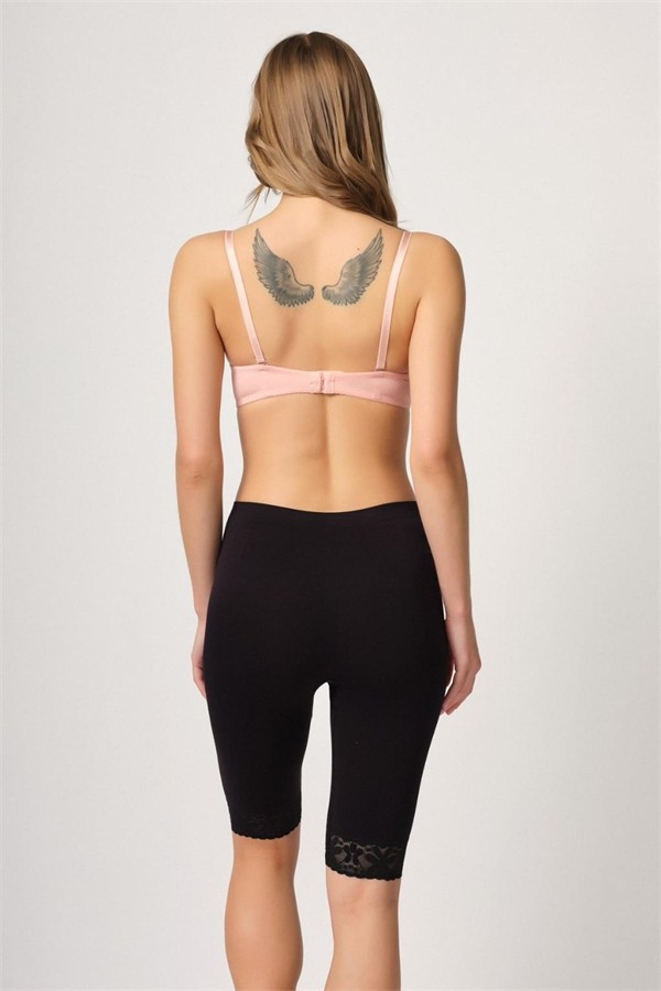 Mestore Arias Closet Siyah Mı Emay 3004 Soft Uzun Paça Dantel Boxer görsel 3