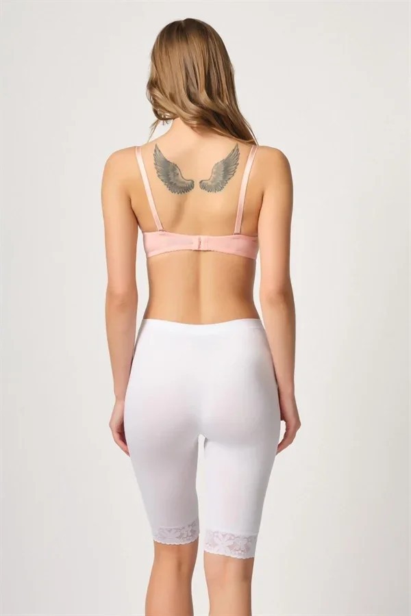 Ang Butik Beyaz Mı 3004 Soft Uzun Paça Dantel Boxer görsel 3