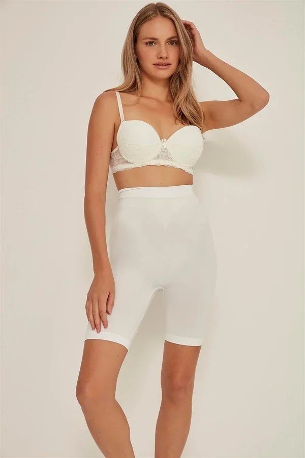 Ang Butik Beyaz Mı 3005 Soft Uzun Paçalı Boxer Korse görsel 2