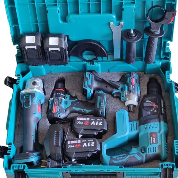 Komson Mhpro 4'lü Set Tek Çanta 4 Makina 4 Batarya 1 Şarj Aleti