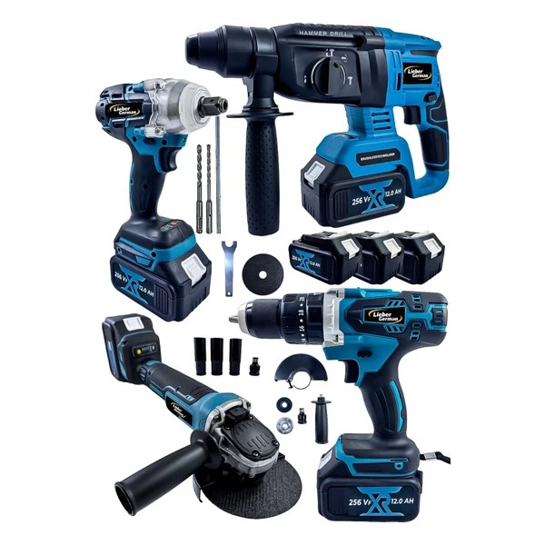 Lieber German Brushless 4 Lü Set 256 Vf 12 Ah 3 x Akü Kırıcı