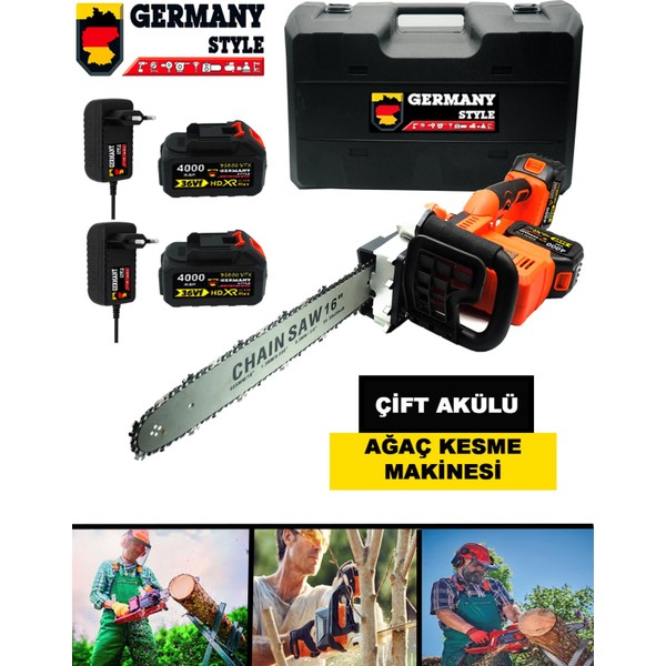 Germany Style 99973VFX Çift Akülü Motoru Testere Fiyatları