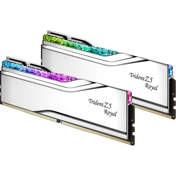 GSkill Gskıll Trident Z5 Royal Silver Rgb DDR5-7600MHZ CL36 32GB
