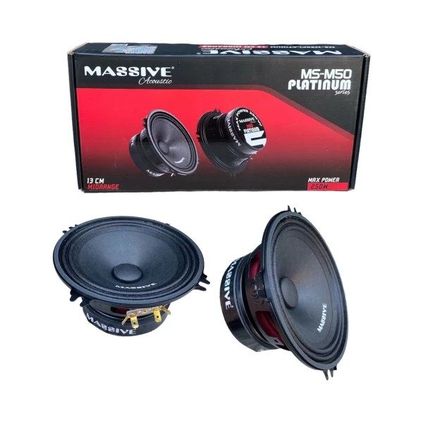 13 Cm 250w Massive Ms-m50 Platinum 120 Rms Midrange Fiyatları