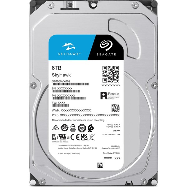 内蔵型HDD 6TB SkyHawk Seagate Seagate DVR 256MB (SATA/600) SATA Dahili Disk Sabit 6tb Skyhawk 内蔵型ハードディスクドライブ