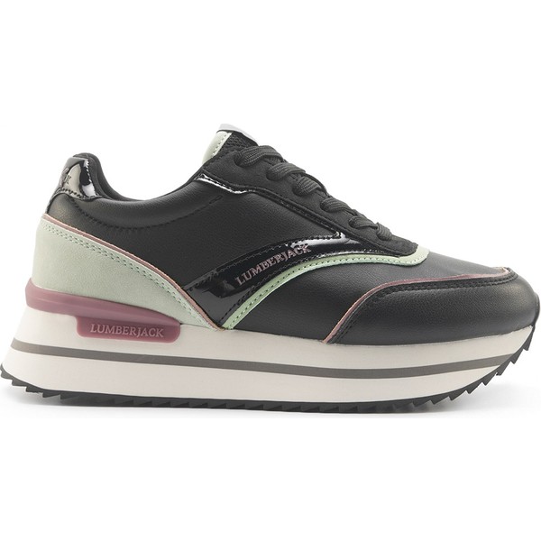 Lumberjack Coco 5fx Siyah Kadın Sneaker - 38 - Siyah - Açık Yeşil
