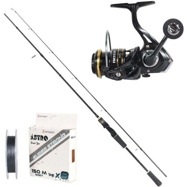 Remixon Focus Bg 230 cm Kamış Focus Bg 2000S Makine Spin Olta Seti