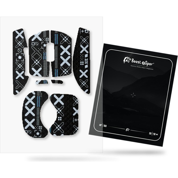 Logi) G Pro Superlight 1 (X) - Grip Tape - Kaymaz Bant - Siyah