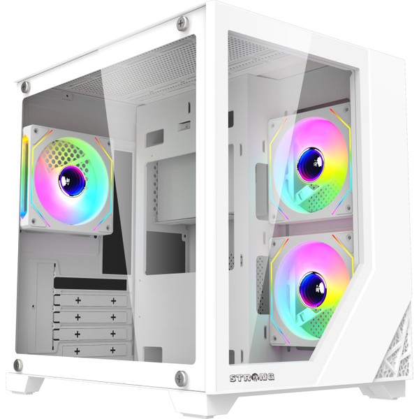 Strong Shadow White 3x 120mm ARGB mATX Gaming Bilgisayar Kasası