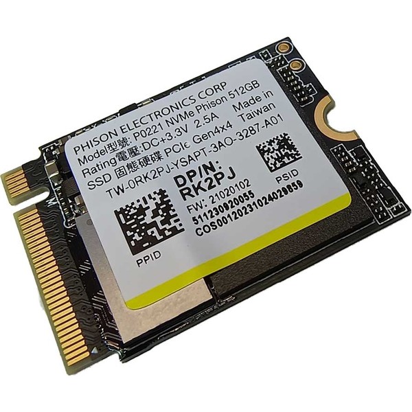 Dell Phison P0221 512 GB SSD Nvme M.2 2230 SSD RK2PJ Fiyatları