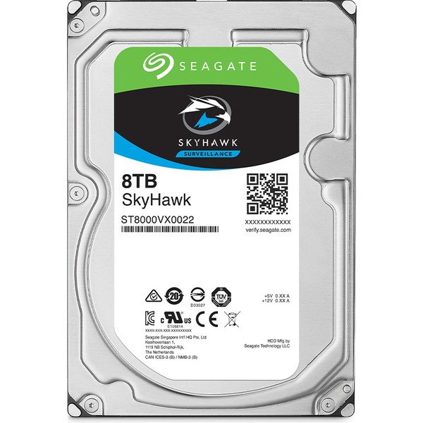 SEAGATE SKYHAWK 8 TB 256MB 5400RPM SATA3.0 7/24 DVR,NVR için