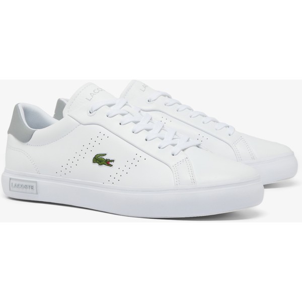 Lacoste Powercourt 2.0 Leather Erkek Beyaz Sneaker - 081-Beyaz
