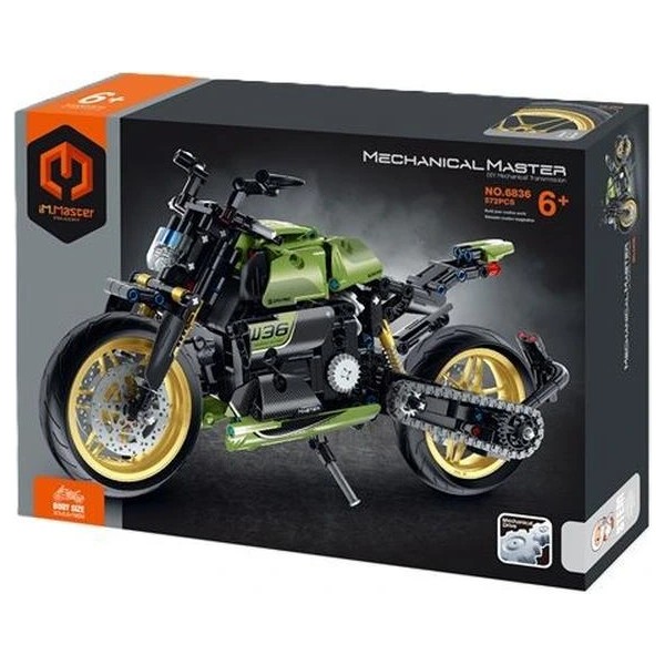 Sunman Im. Master NO.6836 Motosiklet Yeşil LEGO Yapım Seti 572
