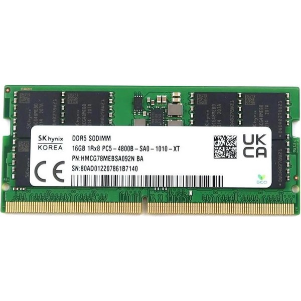 Hynıx 16Gb Ddr5 4800Mhz Hynıx 1.1V Sodimm Hmcg78mebsa092n-Ba
