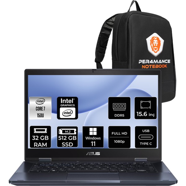 Asus Expertbook B1 Core 7 150U Notebook 32GB RAM 512GB SSD 15.6