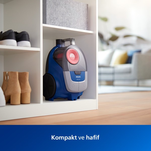 Philips 2000 Serisi Torbasız Elektrikli Süpürge 750W Güçlü Emiş