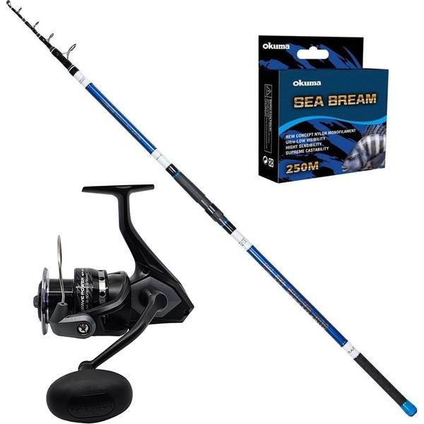 Okuma Wave Power 6000 - Ryuji Surf Master 420CM 100-250GR Surf