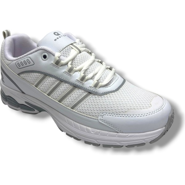Best Of 2056-26 Anorak Deri Anatomik Erkek Sneaker Siyah Beyaz