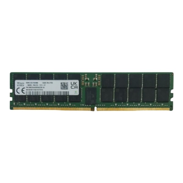 Sk Hynix 64Gb Ddr5 5600Mhz 2Rx4 Pc5-5600B Ec8 Rdımm Sunucu Ram