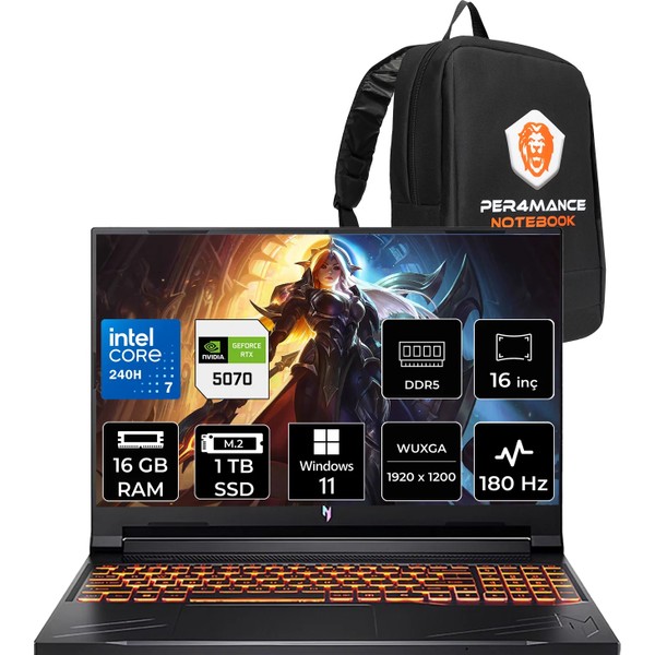 テレビ　G507 Acer Nitro V 16 Core 7 240H RTX 5070 8GB Gaming Laptop 16GB RAM