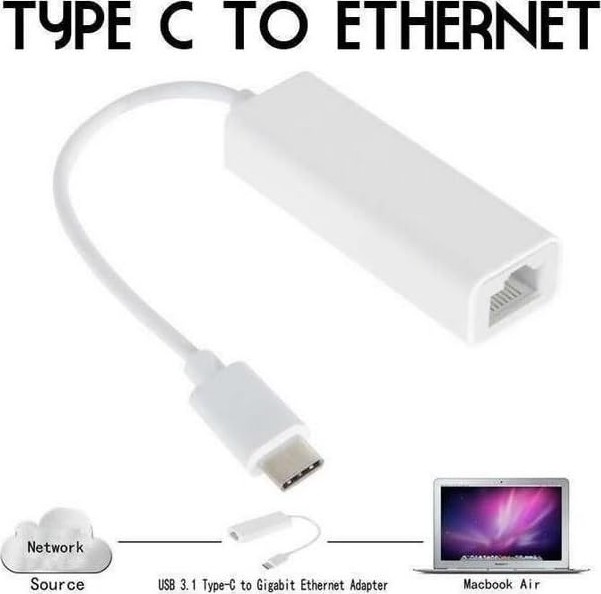 Die Grup USB 3.1 Type C To Ethernet Çevirici Dönüştürücü Adaptör görsel 3