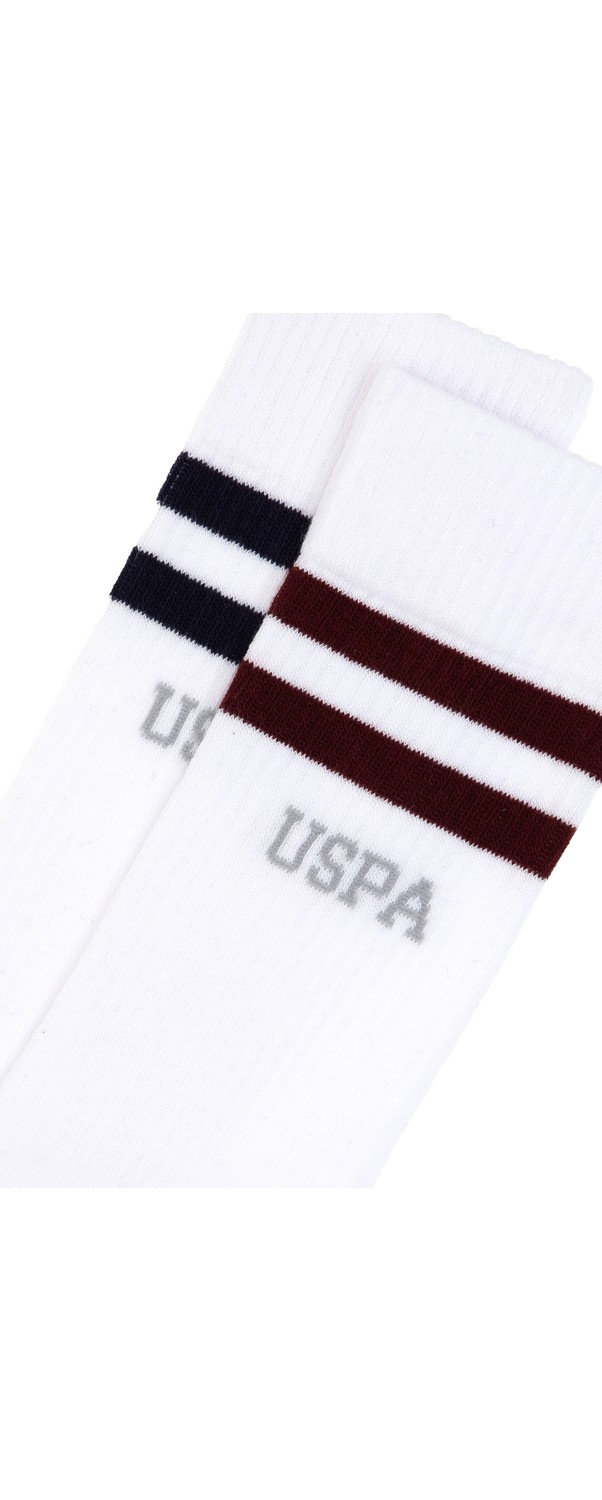 U.S. Polo Assn. Erkek Siyah 2'li Tenis Çorabı 50317940-VR046 görsel 6