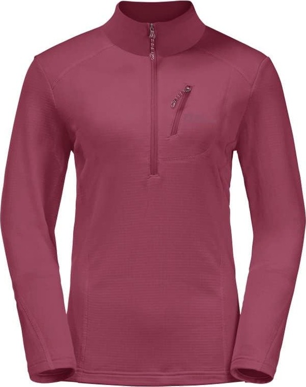 Die Grup Jack Wolfskın Kolbenberg Hooded Fz W Kadın Polar Ceket, Sangria Red, Xs görsel 3