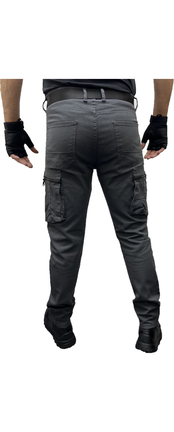 Polviton Erkek Kargo Pantolon Taktikal Cep Gabardin Likralı görsel 5